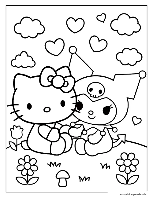 Sanrio Ausmalbild 25 als Gratis-PDF Sanrio Ausmalbild 25 - kostenlos zum Ausdrucken