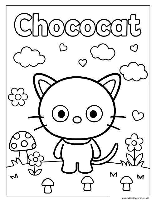 Sanrio Ausmalbild 3 als Gratis-PDF Sanrio Ausmalbild 3 - kostenlos zum Ausdrucken