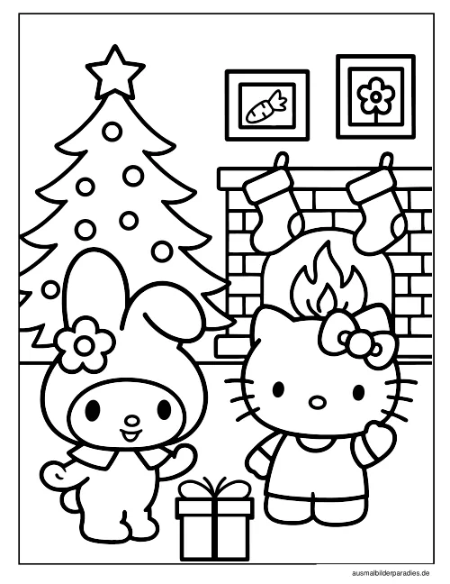 Sanrio Ausmalbild 33 als Gratis-PDF Sanrio Ausmalbild 33 - kostenlos zum Ausdrucken