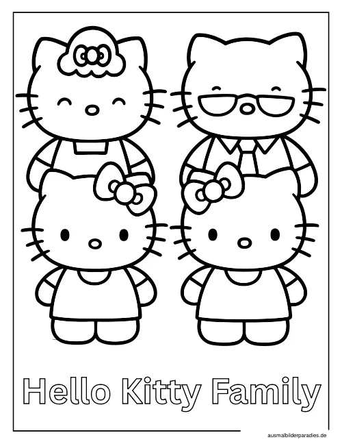 Sanrio Ausmalbild 36 als Gratis-PDF Sanrio Ausmalbild 36 - kostenlos zum Ausdrucken