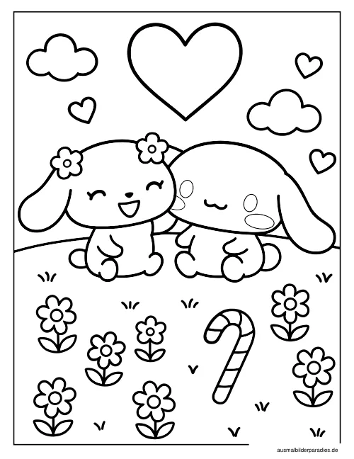 Sanrio Ausmalbild 6 als Gratis-PDF Sanrio Ausmalbild 6 - kostenlos zum Ausdrucken