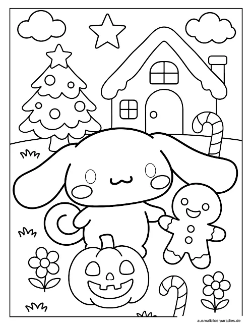 Sanrio Ausmalbild 9 als Gratis-PDF Sanrio Ausmalbild 9 - kostenlos zum Ausdrucken
