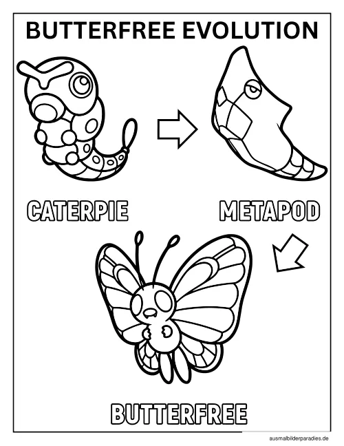 Schmetterling Ausmalbild 10 - kostenlos zum Ausdrucken