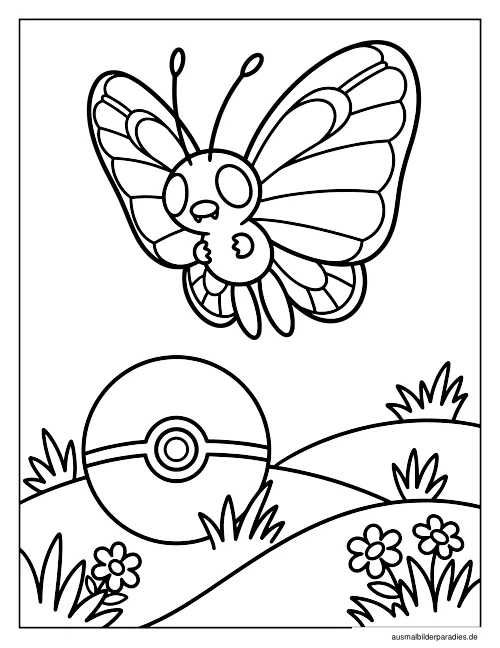 Schmetterling Ausmalbild 11 - kostenlos zum Ausdrucken