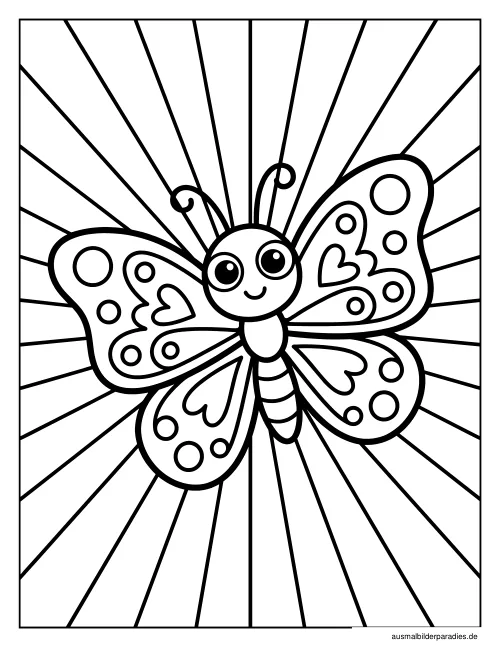 Schmetterling Ausmalbild 14 - kostenlos zum Ausdrucken
