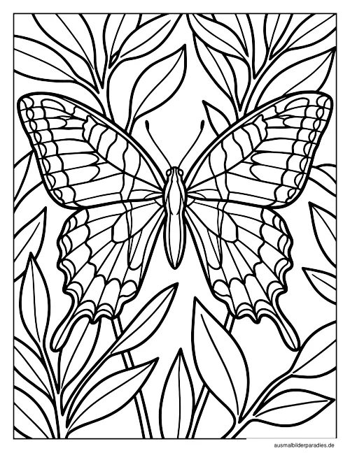 Schmetterling Ausmalbild 15 - kostenlos zum Ausdrucken