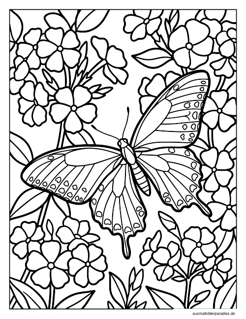 Schmetterling Ausmalbild 25 - kostenlos zum Ausdrucken