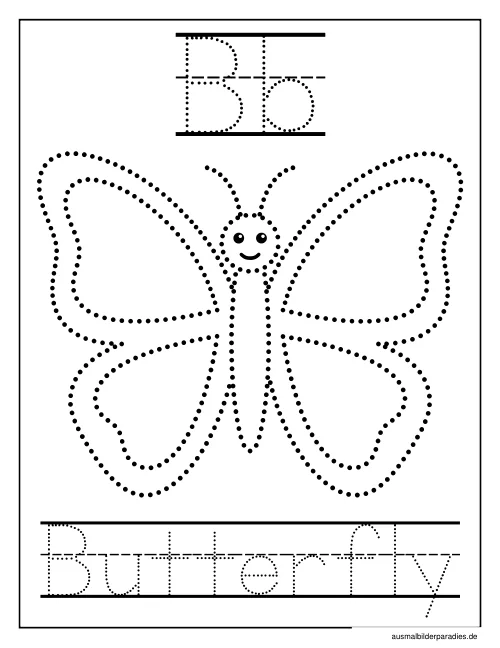 Schmetterling Ausmalbild 29 - kostenlos zum Ausdrucken