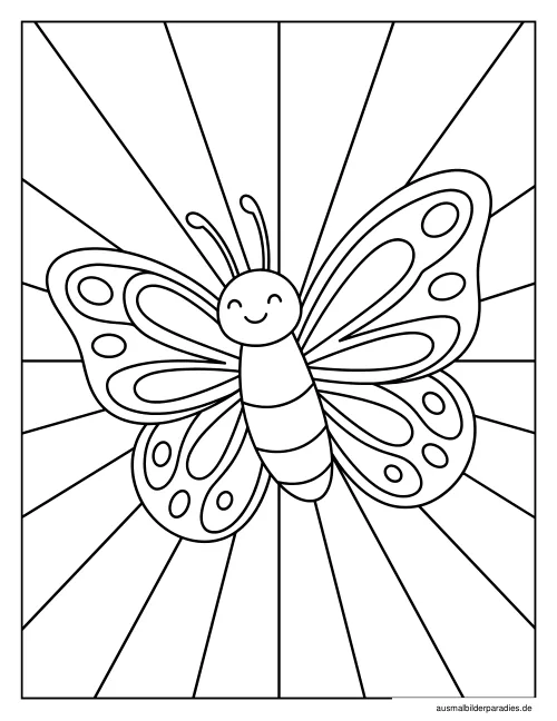 Schmetterling Ausmalbild 30 - kostenlos zum Ausdrucken