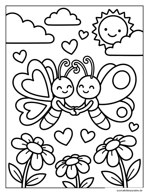 Schmetterling Ausmalbild 31 - kostenlos zum Ausdrucken