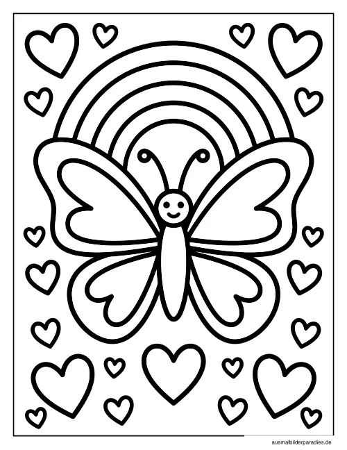 Schmetterling Ausmalbild 4 - kostenlos zum Ausdrucken