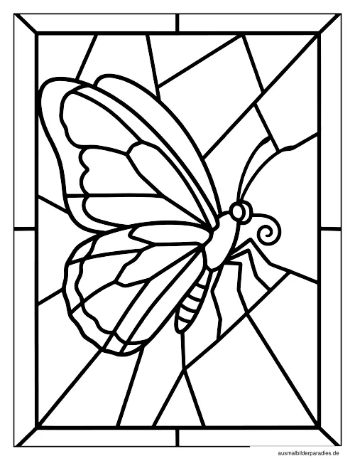 Schmetterling Ausmalbild 5 - kostenlos zum Ausdrucken