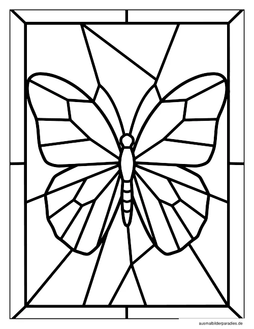 Schmetterling Ausmalbild 6 - kostenlos zum Ausdrucken