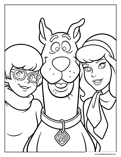 Scooby Doo Ausmalbilder kostenlos zum Ausdrucken