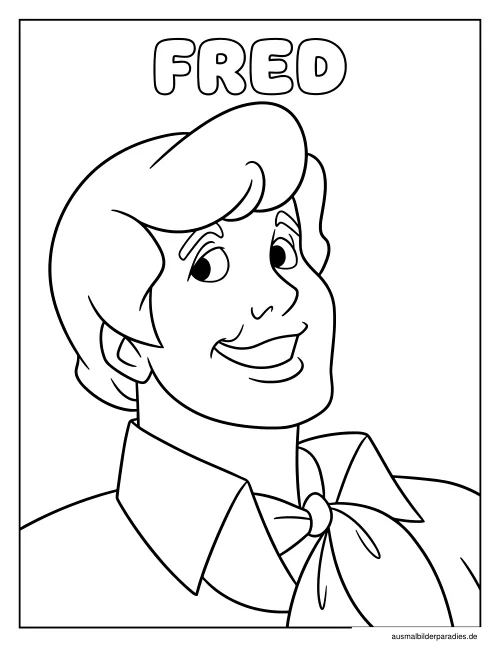 Scooby Doo Ausmalbild 13 als Gratis-PDF Scooby Doo Ausmalbild 13 - kostenlos zum Ausdrucken