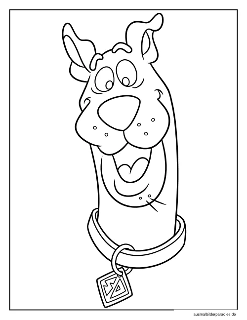 Scooby Doo Ausmalbild 14 als Gratis-PDF Scooby Doo Ausmalbild 14 - kostenlos zum Ausdrucken
