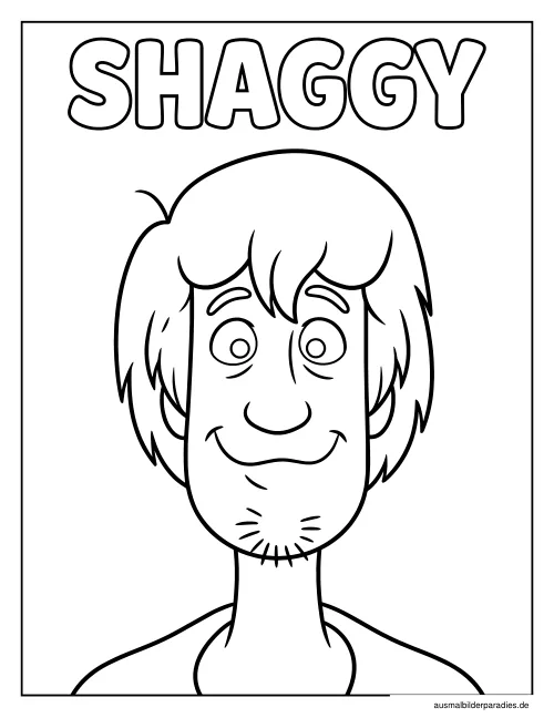 Scooby Doo Ausmalbild 18 als Gratis-PDF Scooby Doo Ausmalbild 18 - kostenlos zum Ausdrucken