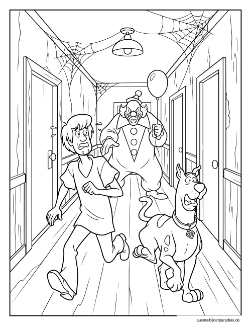 Scooby Doo Ausmalbild 22 als Gratis-PDF Scooby Doo Ausmalbild 22 - kostenlos zum Ausdrucken