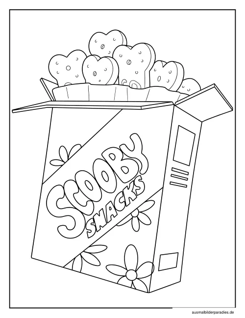 Scooby Doo Ausmalbild 25 als Gratis-PDF Scooby Doo Ausmalbild 25 - kostenlos zum Ausdrucken