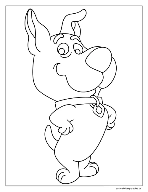 Scooby Doo Ausmalbild 26 als Gratis-PDF Scooby Doo Ausmalbild 26 - kostenlos zum Ausdrucken