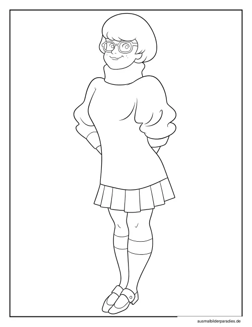 Scooby Doo Ausmalbild 32 als Gratis-PDF Scooby Doo Ausmalbild 32 - kostenlos zum Ausdrucken