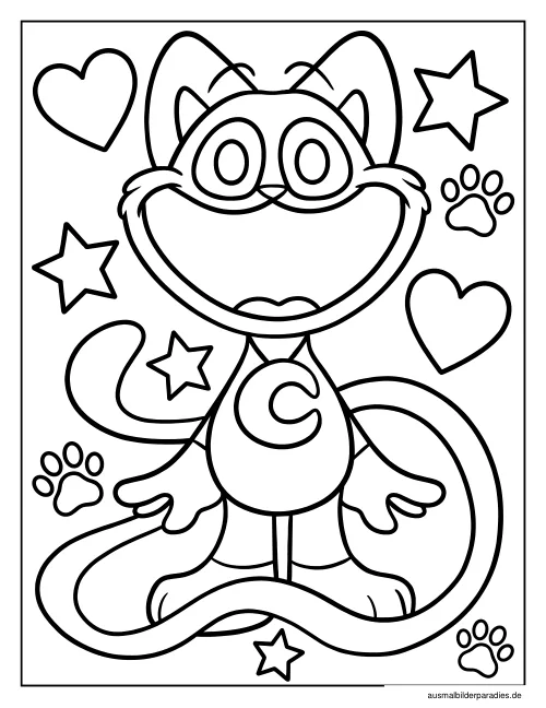 Smiling Critters Ausmalbild 10 - kostenlos zum Ausdrucken
