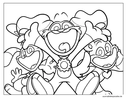 Smiling Critters Ausmalbild 16 - kostenlos zum Ausdrucken