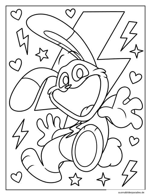 Smiling Critters Ausmalbild 17 - kostenlos zum Ausdrucken