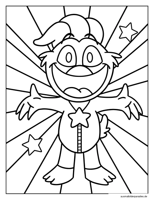 Smiling Critters Ausmalbild 21 - kostenlos zum Ausdrucken