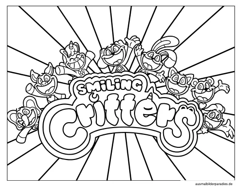 Smiling Critters Ausmalbild 25 - kostenlos zum Ausdrucken