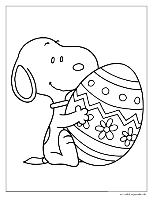 Snoopy Ausmalbild 35 - kostenlos zum Ausdrucken
