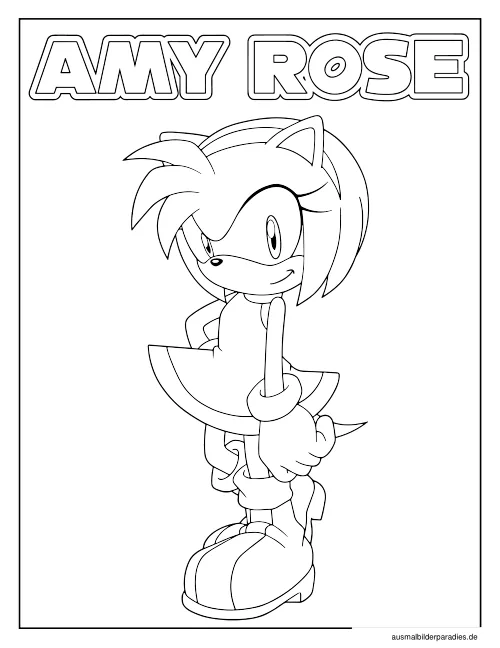 Sonic Ausmalbild 1 als Gratis-PDF Sonic Ausmalbild 1 - kostenlos zum Ausdrucken