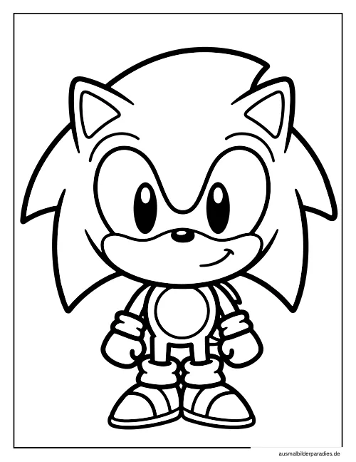 Sonic Ausmalbild 14 als Gratis-PDF Sonic Ausmalbild 14 - kostenlos zum Ausdrucken