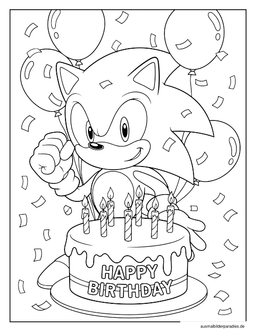 Sonic Ausmalbild 18 als Gratis-PDF Sonic Ausmalbild 18 - kostenlos zum Ausdrucken