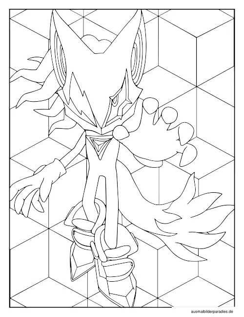 Sonic Ausmalbild 21 als Gratis-PDF Sonic Ausmalbild 21 - kostenlos zum Ausdrucken