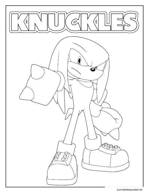 Sonic Ausmalbild 24 als Gratis-PDF Sonic Ausmalbild 24 - kostenlos zum Ausdrucken
