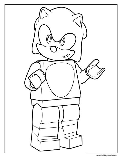 Sonic Ausmalbild 25 als Gratis-PDF Sonic Ausmalbild 25 - kostenlos zum Ausdrucken