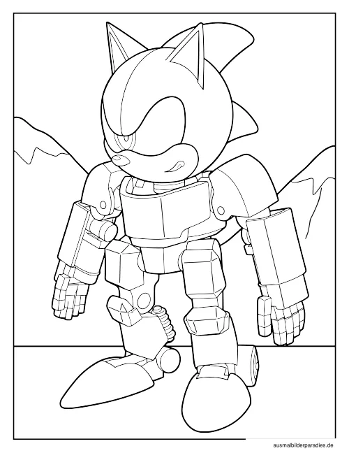 Sonic Ausmalbild 26 als Gratis-PDF Sonic Ausmalbild 26 - kostenlos zum Ausdrucken
