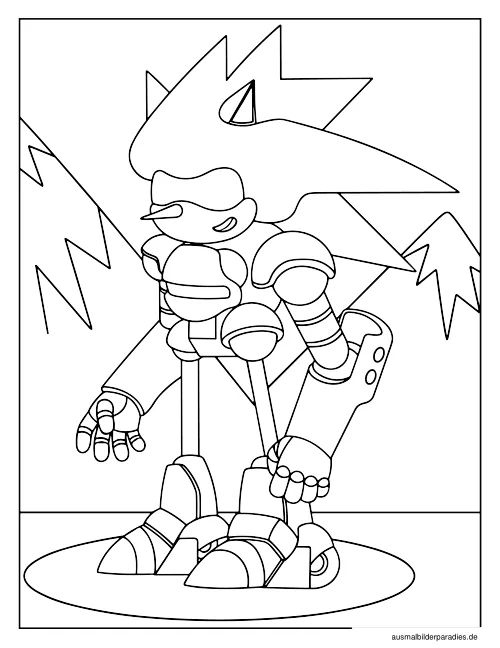 Sonic Ausmalbild 27 als Gratis-PDF Sonic Ausmalbild 27 - kostenlos zum Ausdrucken
