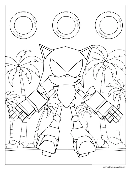 Sonic Ausmalbild 28 als Gratis-PDF Sonic Ausmalbild 28 - kostenlos zum Ausdrucken