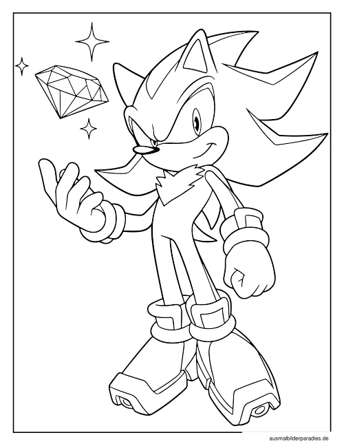 Sonic Ausmalbild 35 als Gratis-PDF Sonic Ausmalbild 35 - kostenlos zum Ausdrucken