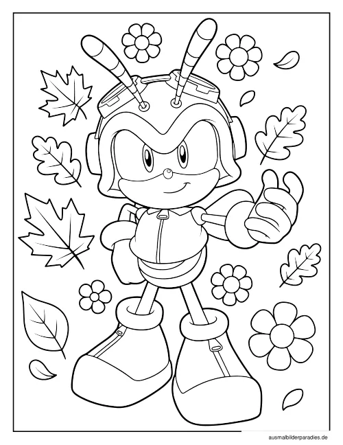 Sonic Ausmalbild 9 als Gratis-PDF Sonic Ausmalbild 9 - kostenlos zum Ausdrucken