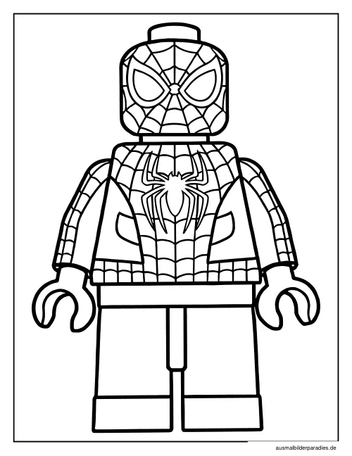 Spider-Man Ausmalbild 11 als Gratis-PDF Spider-Man Ausmalbild 11 - kostenlos zum Ausdrucken