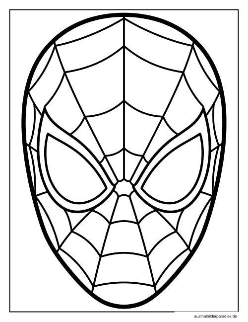 Spider-Man Ausmalbild 15 als Gratis-PDF Spider-Man Ausmalbild 15 - kostenlos zum Ausdrucken