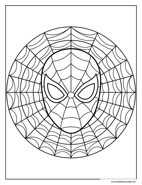 Spider-Man Ausmalbild 27 als Gratis-PDF Spider-Man Ausmalbild 27 - kostenlos zum Ausdrucken