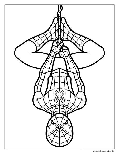 Spider-Man Ausmalbild 29 als Gratis-PDF Spider-Man Ausmalbild 29 - kostenlos zum Ausdrucken