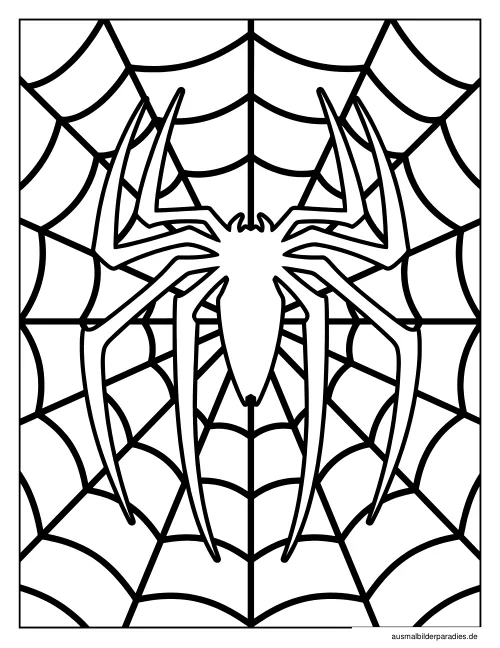 Spider-Man Ausmalbild 30 als Gratis-PDF Spider-Man Ausmalbild 30 - kostenlos zum Ausdrucken