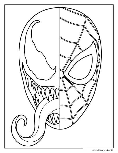 Spider-Man Ausmalbild 36 als Gratis-PDF Spider-Man Ausmalbild 36 - kostenlos zum Ausdrucken