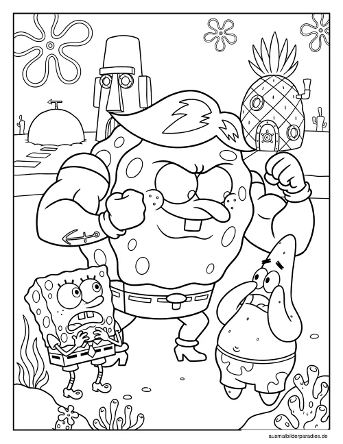 SpongeBob Ausmalbilder SpongeBob Ausmalbilder kostenlos zum Ausdrucken