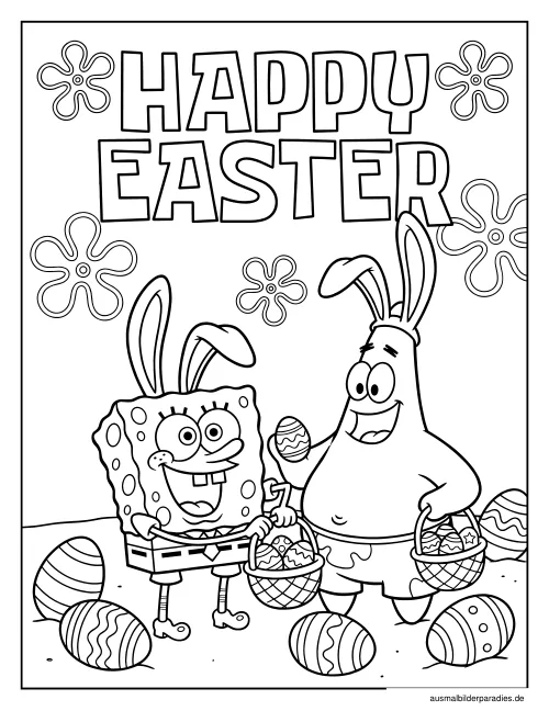 SpongeBob Ausmalbild 24 als Gratis-PDF SpongeBob Ausmalbild 24 - kostenlos zum Ausdrucken
